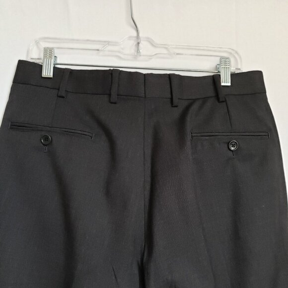 Brooks Brothers " Fitzgerald" Mens Black Wool Dress Pants. Size 34 - Picture 5 of 8